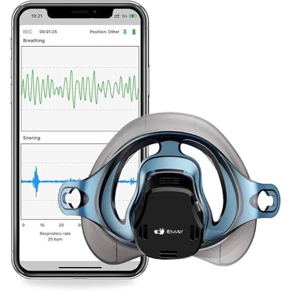 EMAY Sleep Breathing Monitor with App Data Analysis