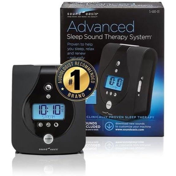 Sound Oasis Sleep Sound Machine with Brainwaves and Timer
