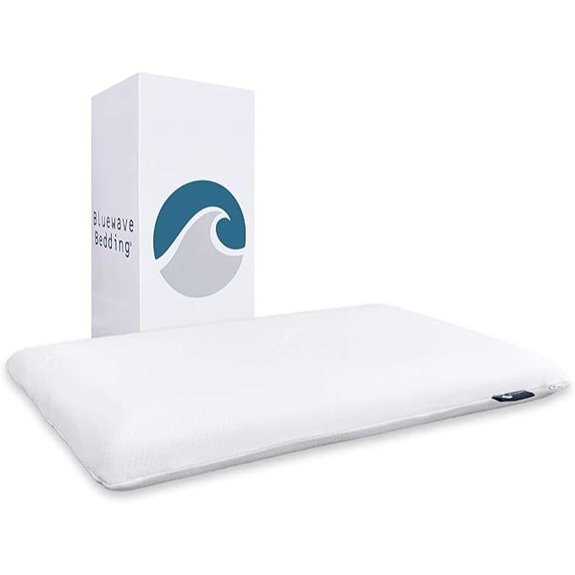 Bluewave Ultra Slim Gel Memory Foam Pillow