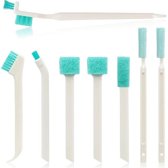8-Piece Mini Cleaning Brush Set for Tight Spaces