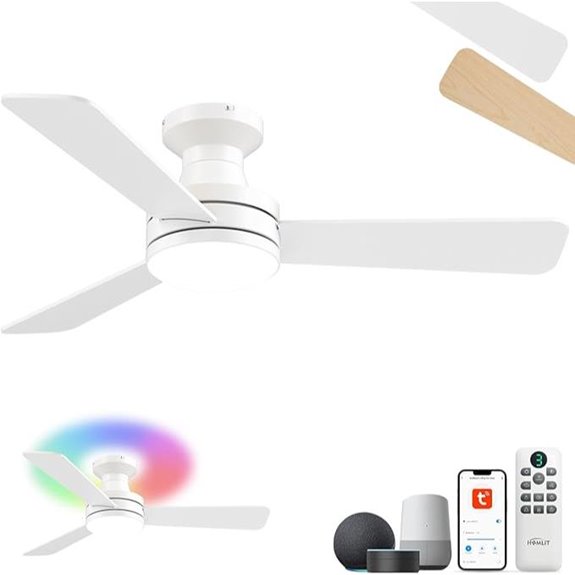 42 RGB Smart Ceiling Fan with Light & App Control