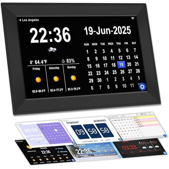 Smart WiFi Digital Clock with Weather and Alarms