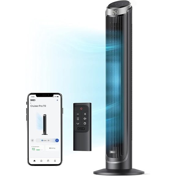 Dreo Smart Oscillating Tower Fan with App Control