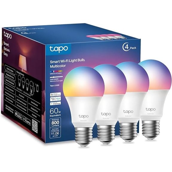 Tapo TP-Link RGBW Smart Light Bulbs (4-Pack)