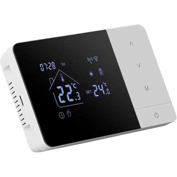 Smart WiFi Thermostat with Touchscreen and Voice Control