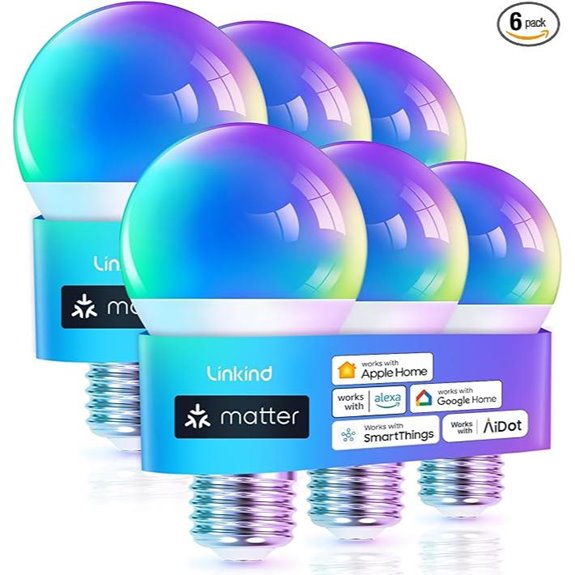 Linkind Matter Smart WiFi Light Bulb (6-Pack)