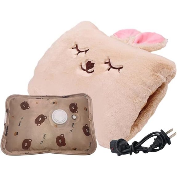 Cute Plush Bunny Hot Water Bottle & Warmer