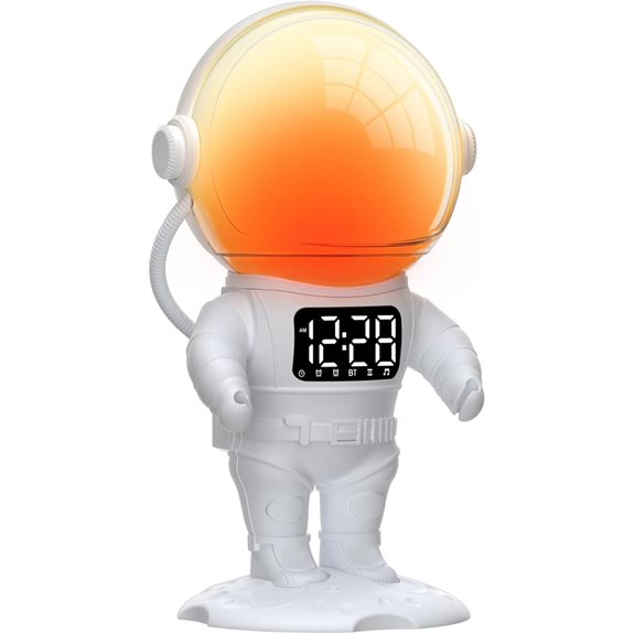 Astronaut Sunrise Alarm Clock with Nightlights and Sounds