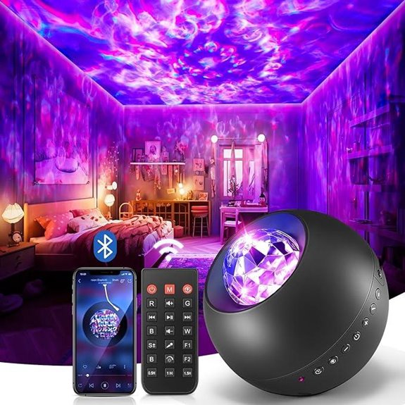 Galaxy Projector with Lights Sound Remote & Timer