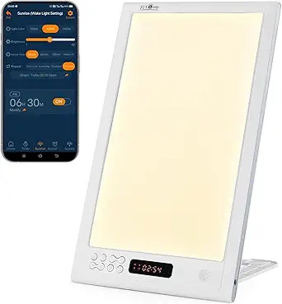 Bright Light Therapy Lamp with Sunrise Alarm
