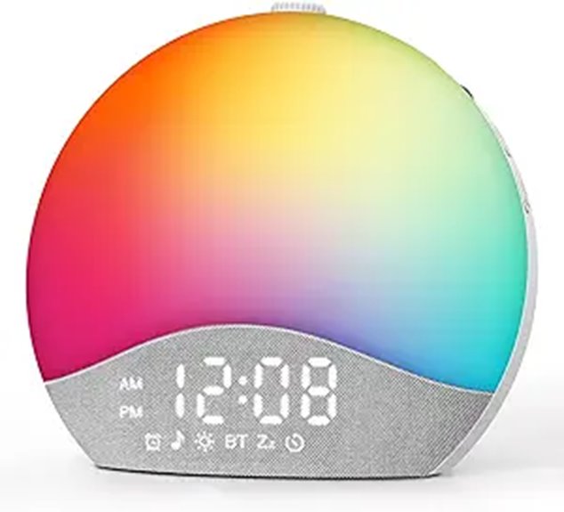 Sunrise Alarm Clock with Sounds & Night Light