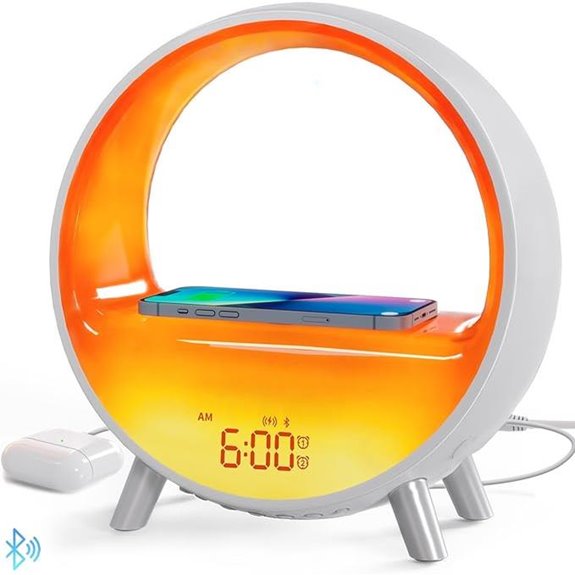 MOMILLA Sunrise Alarm Clock with Wireless Charging