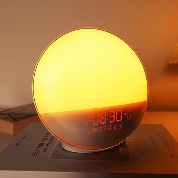Sunrise Alarm Clock with Sunset Natural Sounds FM Radio