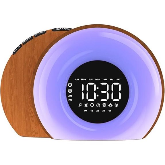 Wake Up Light Alarm Clock with Sunset & Sunrise