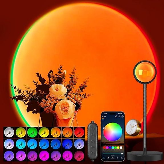 Sunset Projector Lamp with App & 360° Rotation