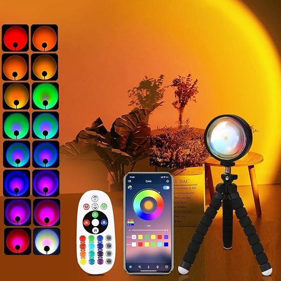 QUIGO Sunset Projector Lamp with Remote & App