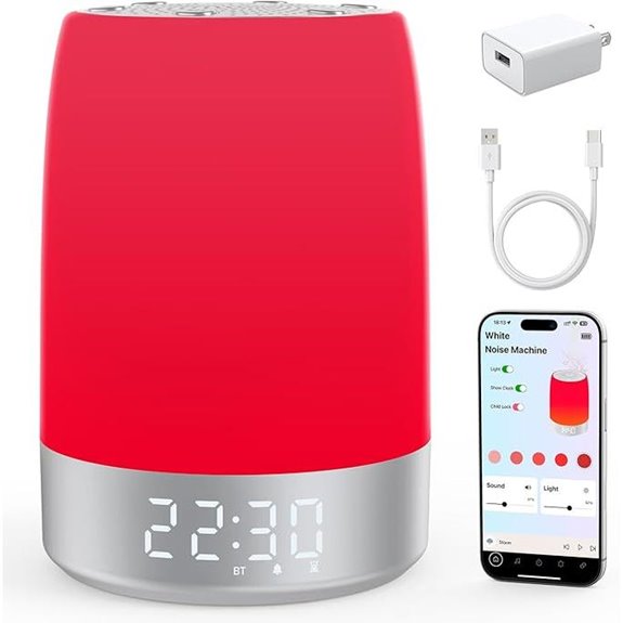 Red Light Therapy Lamp & Sleep Sound Machine