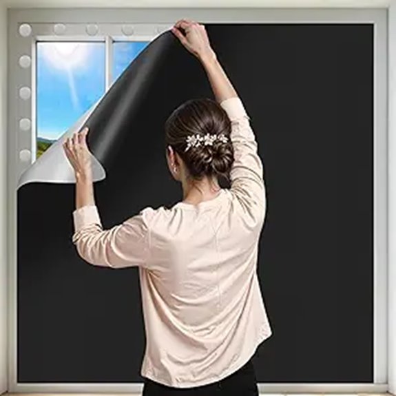 Blackout Window Shades Adhesive Thermal 40x57