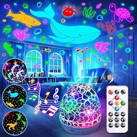 Toddler Night Light Projector with White Noise and Remote