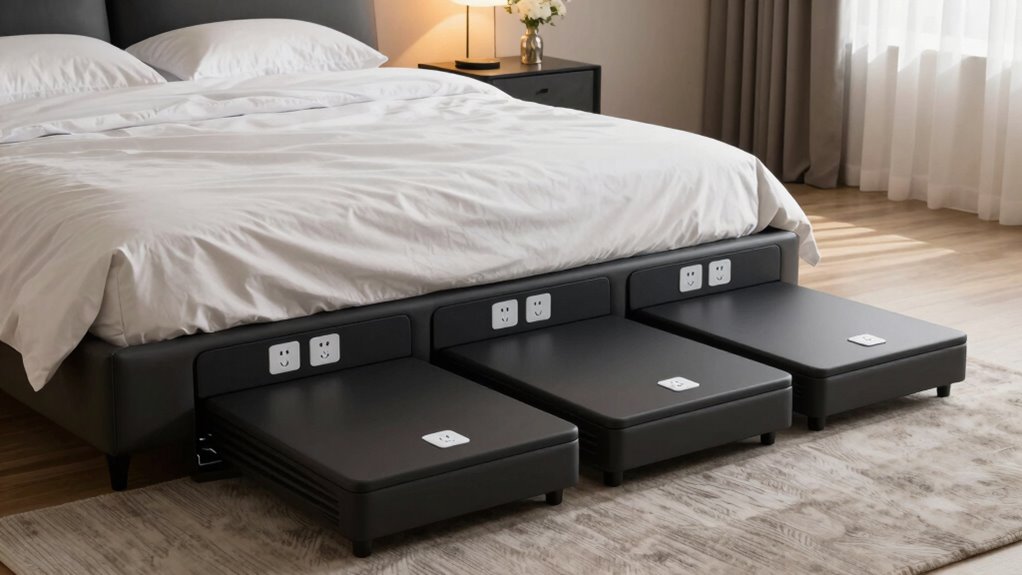 top outlet bed risers