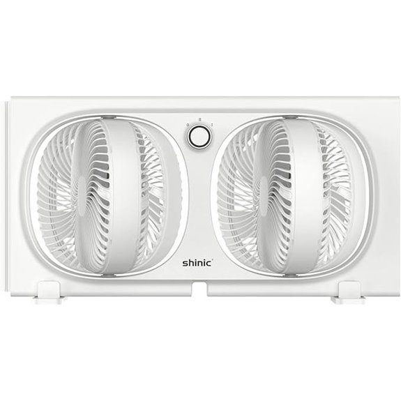 Shinic 9 Twin Rotatable Window Fan (Adjustable Width)