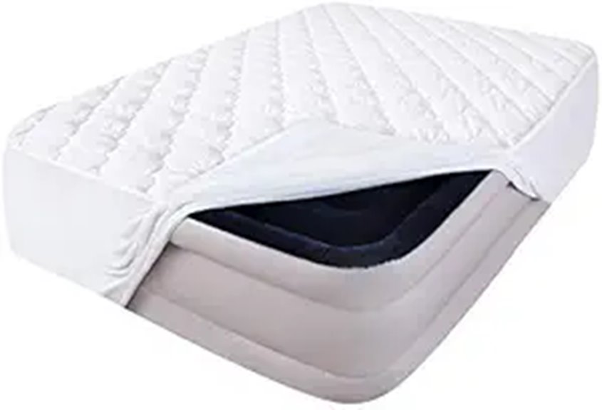 Twin Air Mattress Protector with Pillow Top Quilted