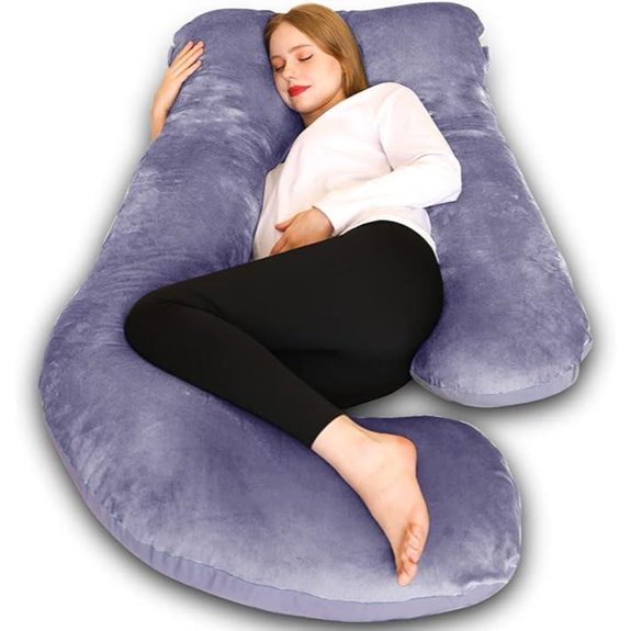 Chilling U-Shaped Pregnancy Pillow with Removable Cover