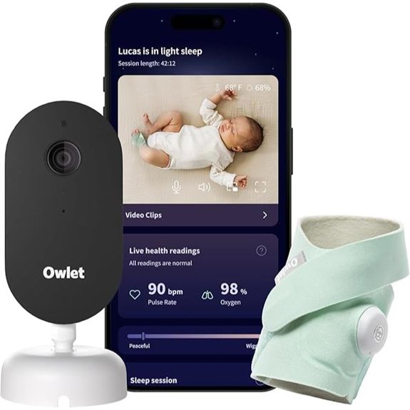 Owlet Dream Duo Baby Monitor with Video & Alerts
