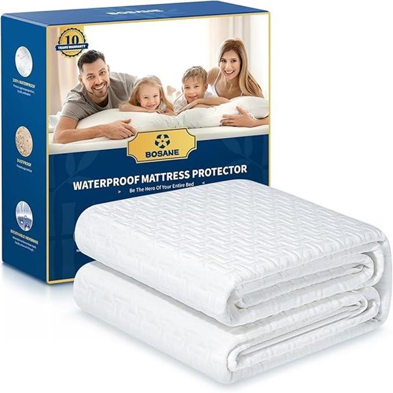 Waterproof King Mattress Protector with Breathable Cooling Fabric