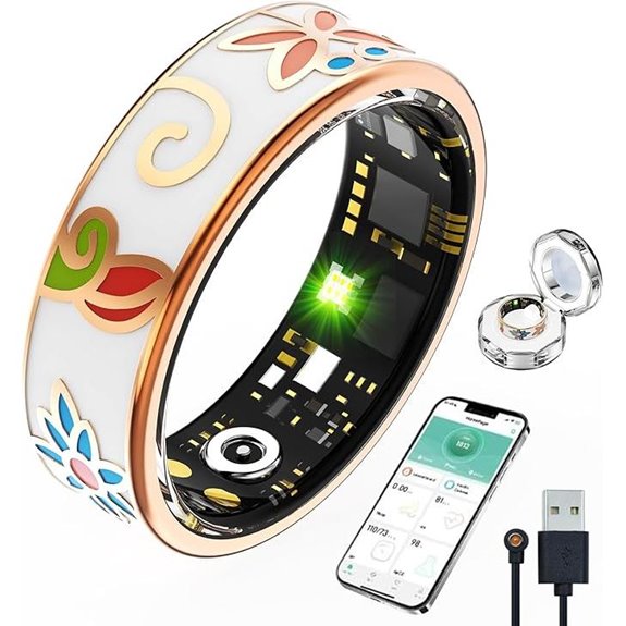 Smart Waterproof Health Tracker Ring for Women & Men