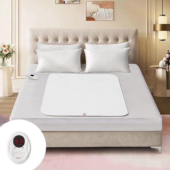 Bwarm Waterproof Heated Mattress Pad with Auto Off