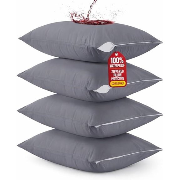 Utopia Waterproof Pillow Protectors Set of 4