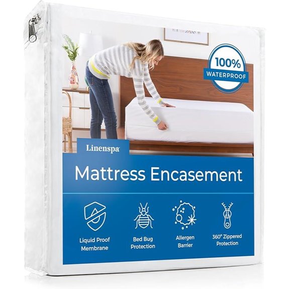 Linenspa Waterproof Queen Mattress Encasement