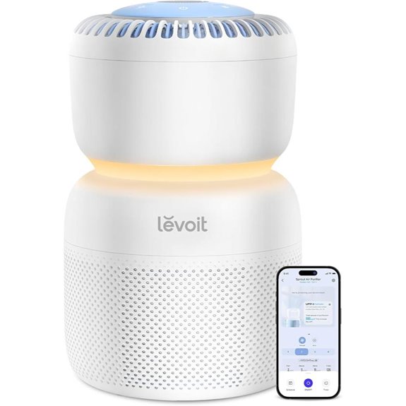 LEVOIT Air Purifier with HEPA Night Light WiFi