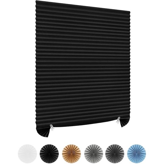 Cordless Blackout Window Blinds with Adhesive Clips