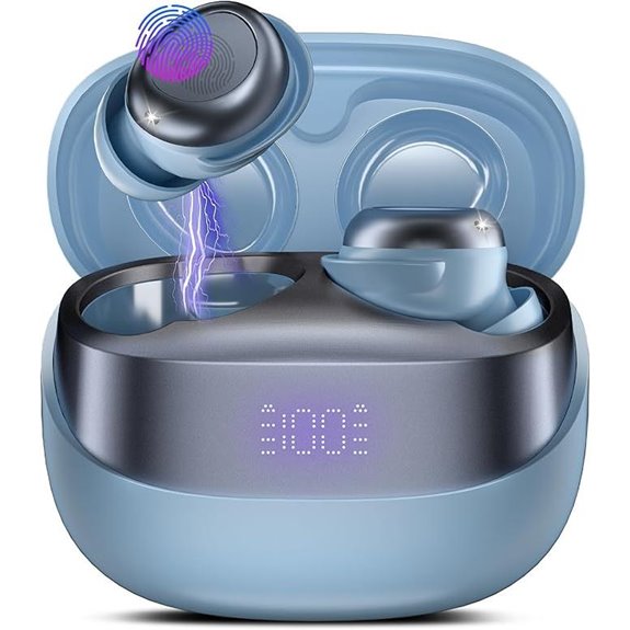 Sleep Earbuds Bluetooth 5.4 Lightweight 47H Playtime Haze Blue