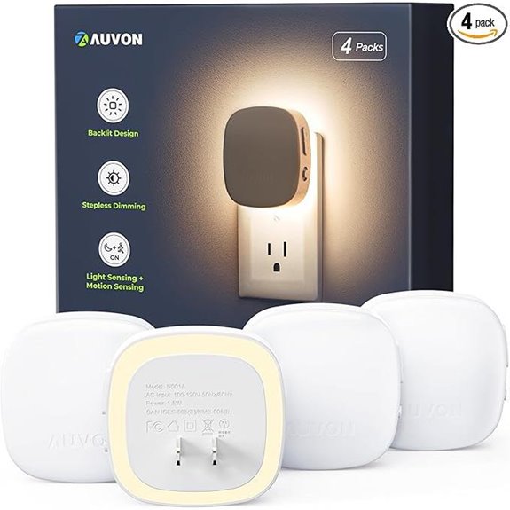 AUVON Motion Sensor Night Light (4 Pack)