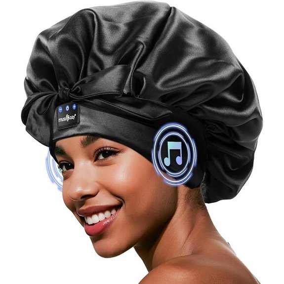 MUSICOZY Wireless Sleep Headphones with Satin Cap