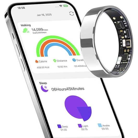 Smart Ring Sleep & Fitness Tracker for Android & iOS