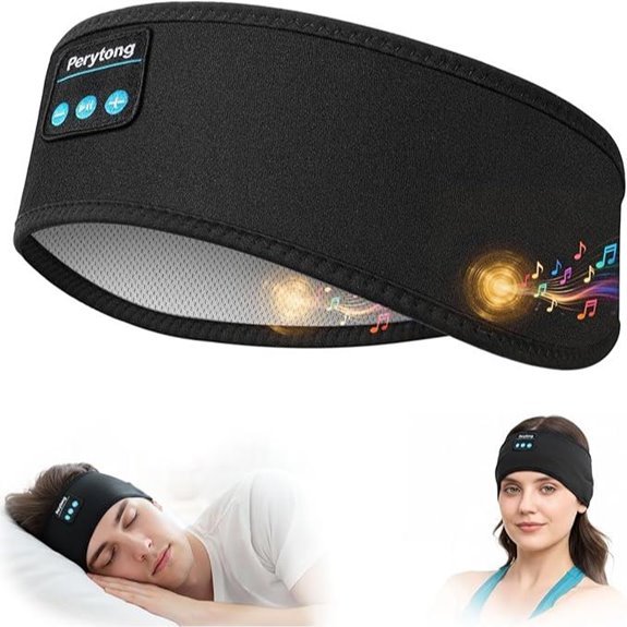 Perytong Wireless Sleep Headphones with HD Stereo Speakers