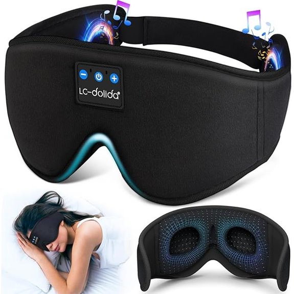 LC-dolida Wireless Sleep Mask with Bluetooth Speakers
