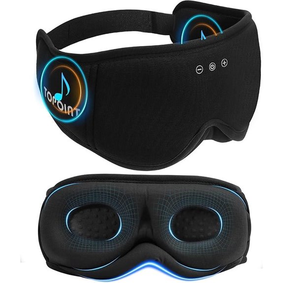 Bluetooth Sleep Mask with Headphones and Microphone