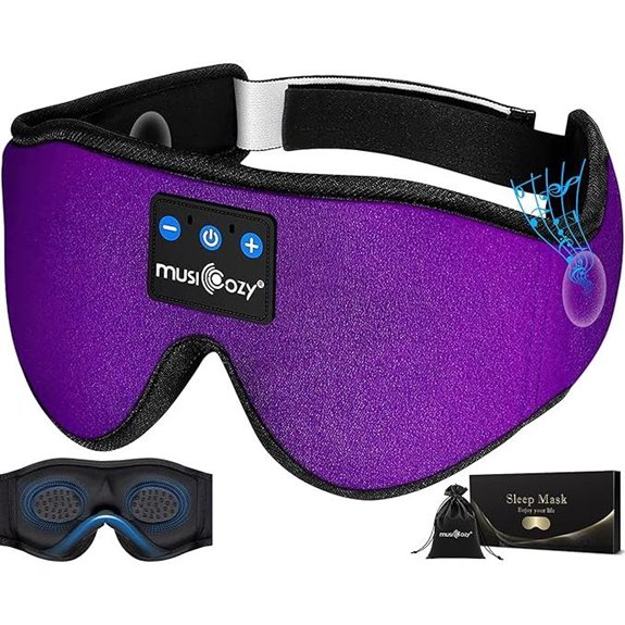 MUSICOZY 3D Bluetooth Sleep Mask with Stereo Sound