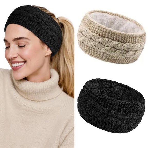Huachi Women's Winter Ear Warmers Headbands