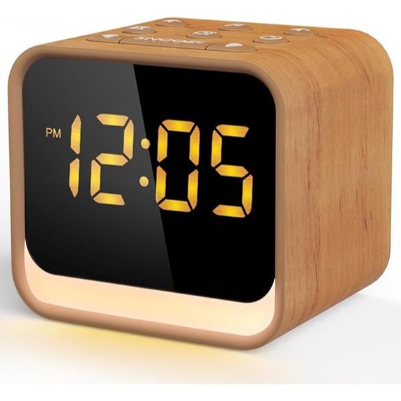 Housbay Wooden Sound Machine Alarm Clock