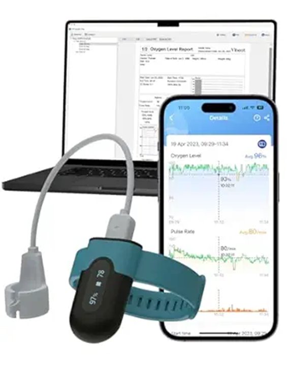 wrist oxygen and heart monitor