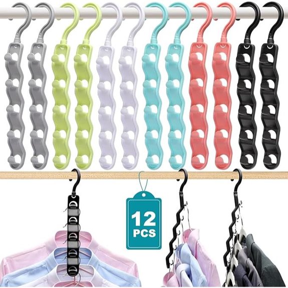 12-Pack Closet Organizer and Storage Hangers