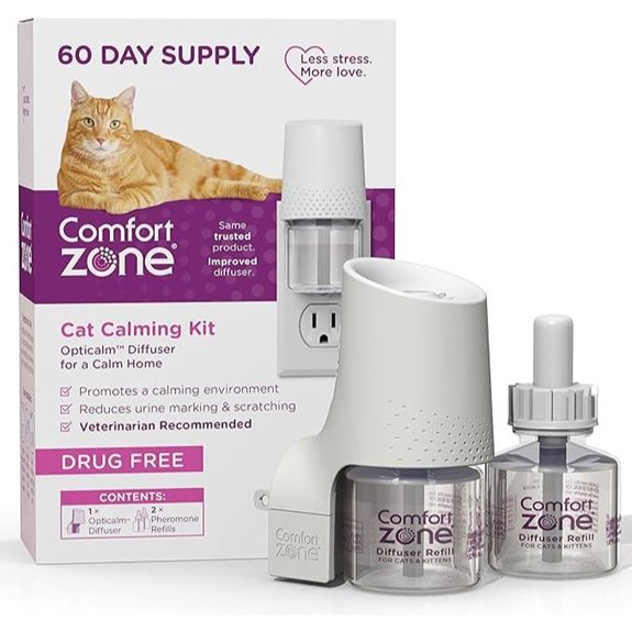 Comfort Zone 60 Day Cat Calming Diffuser Kit