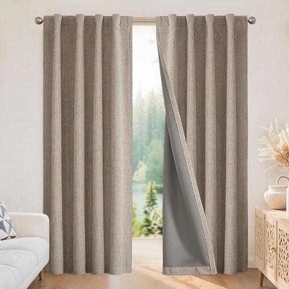 Joydeco Blackout Curtains 84 Inch 2 Panels Thermal Insulated