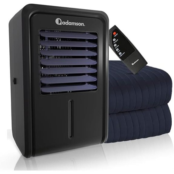 Adamson B10 Navy Blue Cooling Bed Mattress Pad
